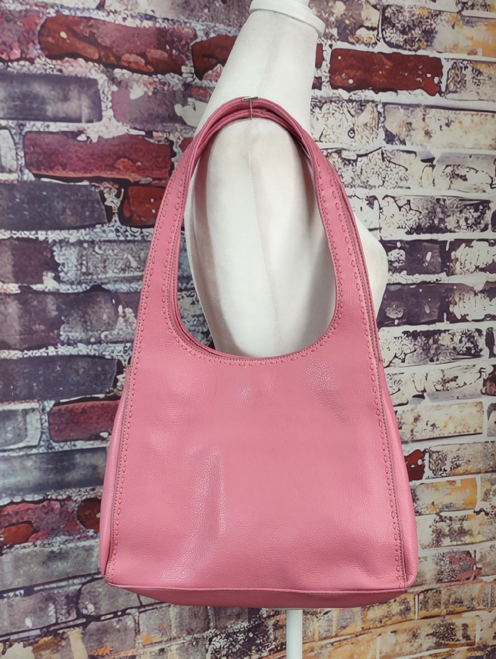 Nine & Co Faux Leather Hobo Bag